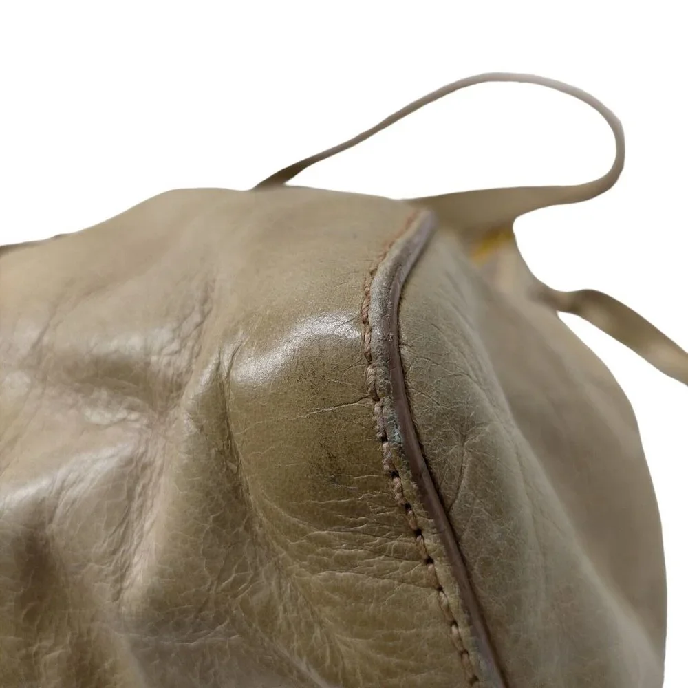 666114C V Miu Miu Crossbody Bag Beige Leather - Picture 5 of 9